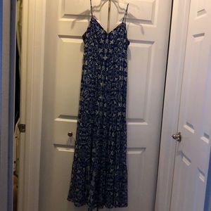 Long flowy dress with spaghetti straps